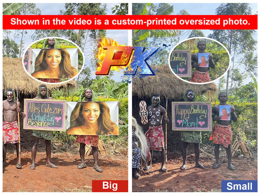 African Hunters Team: Custom-printed oversized photo